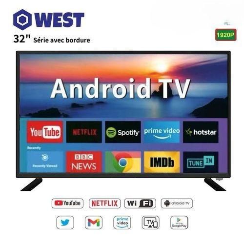 West Televiseur 32' Smart Android 11.0 Framless - 760mm - 1366*768px