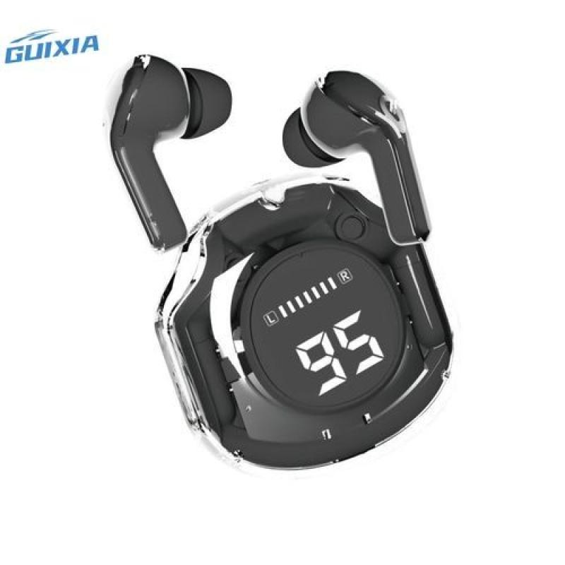 Guixia Écouteurs lumineux coloré Sans Fil Bluetooth 5.3 Guixia Air39, Affichage Numérique Du Niveau De Batterie