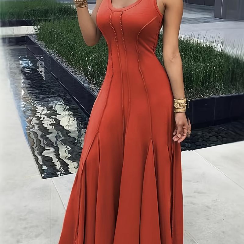 Robe tricotée unie sexy pour femme