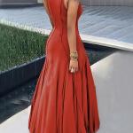 Robe tricotée unie sexy pour femme