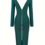 Robe longue élégante à manches longues pour femme