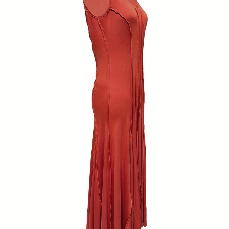 Robe tricotée unie sexy pour femme